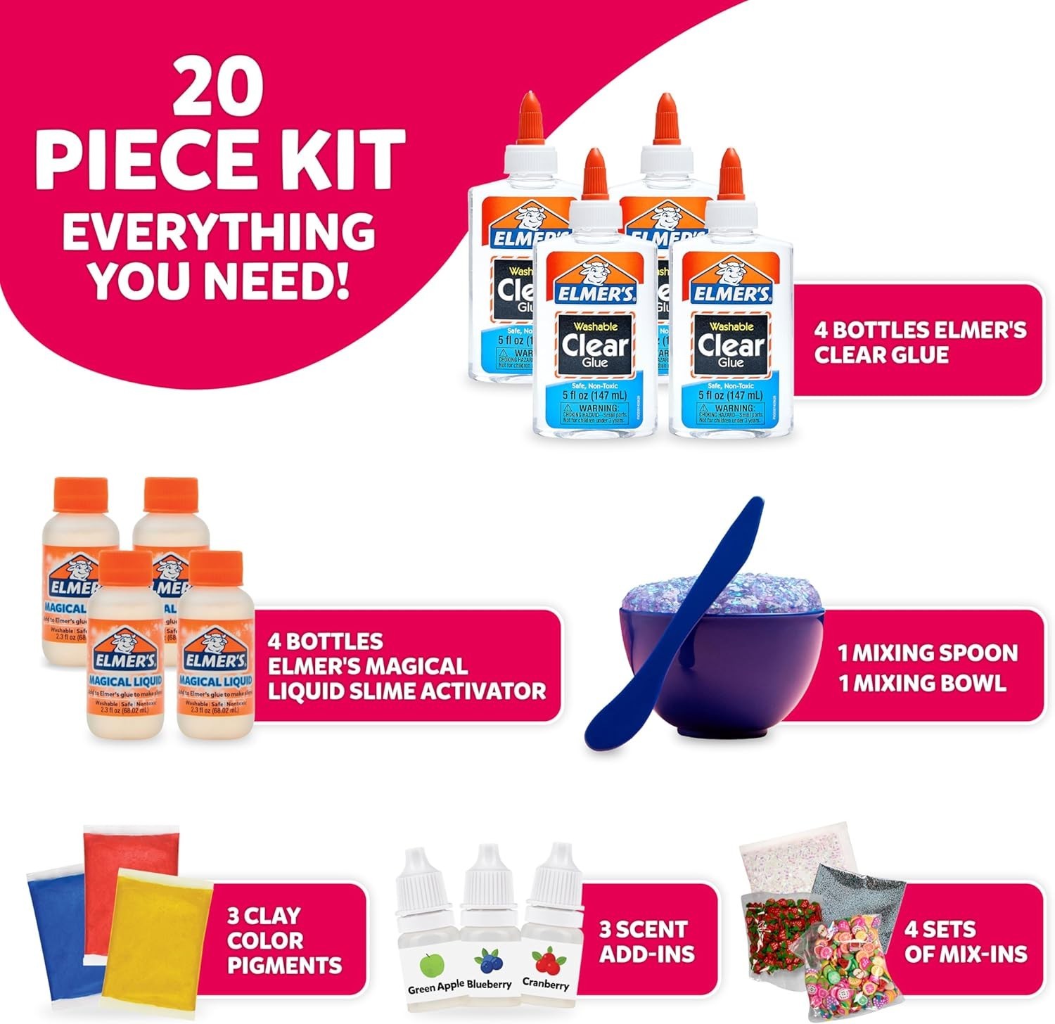 Fruity Fusion Slime Making Kit – Non-Toxic Fun for Kids with Scents & Colors