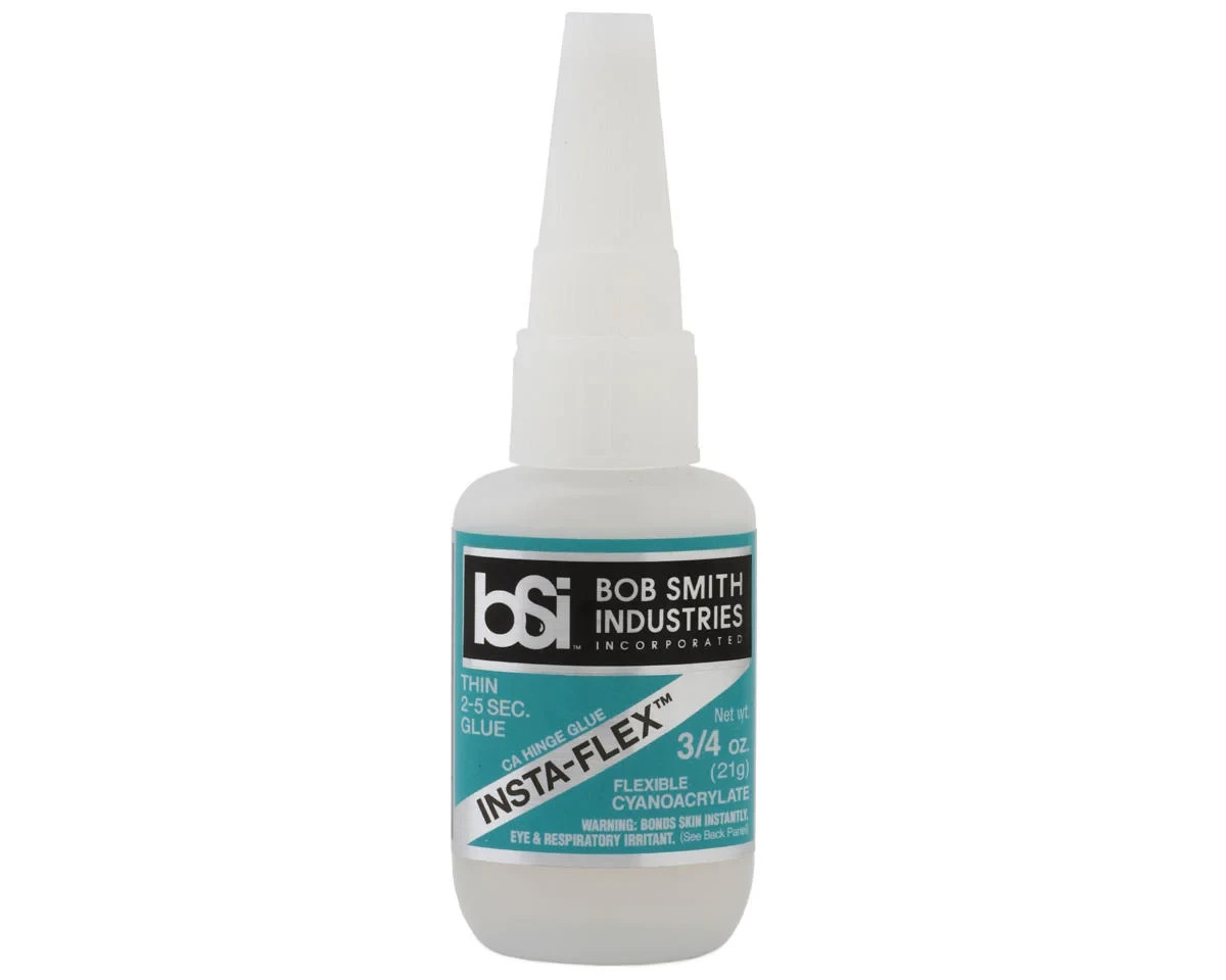 Bob Smith Industries BSI-119 Insta-Flex Flexible 3/4oz 2-5Sec Thin Glue Low Odor