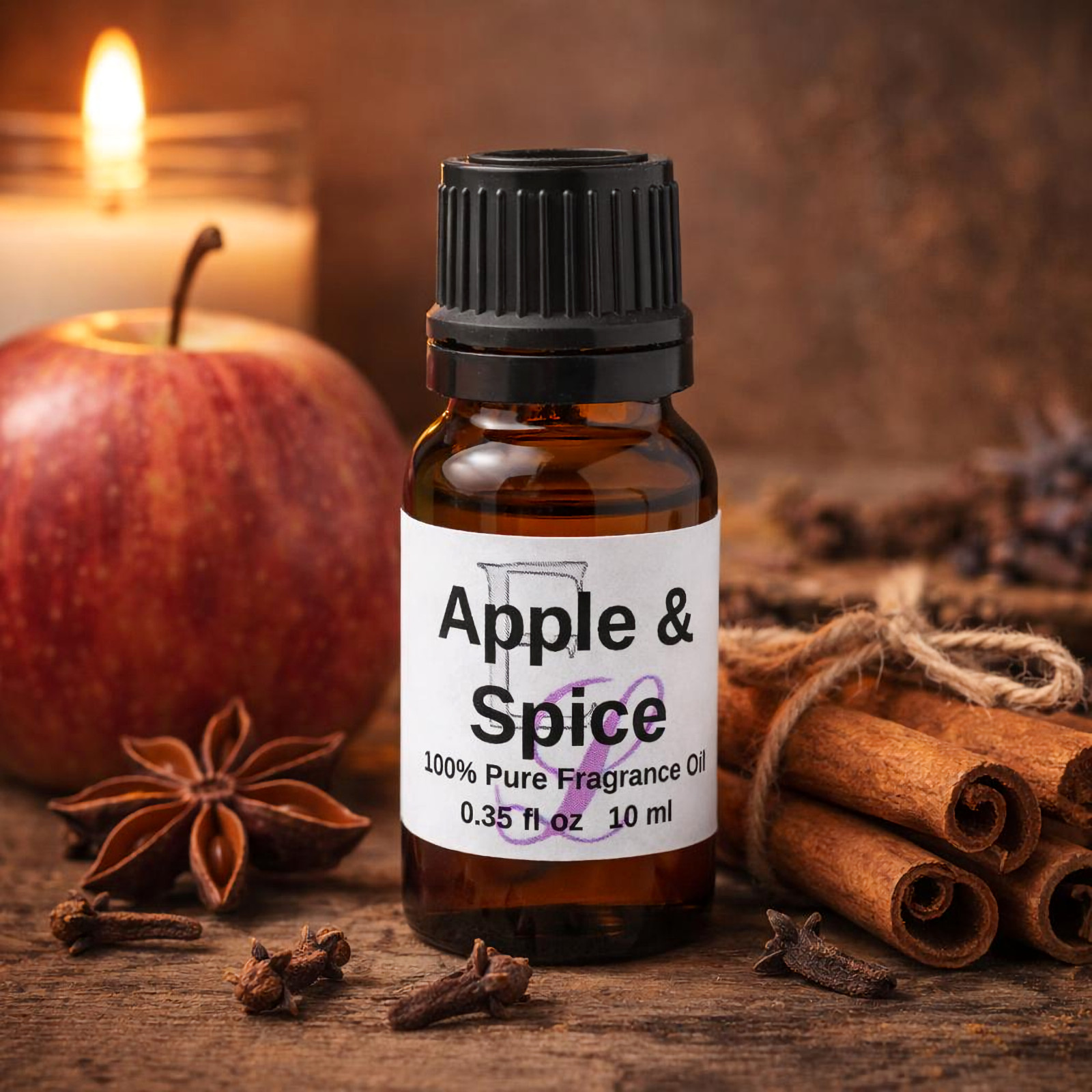 Apple and Spice Fragrance Oil by Eclectic Lady, 10 ml