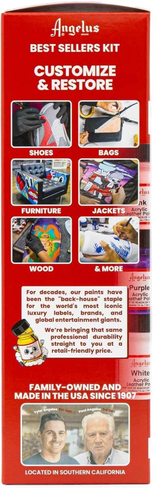 Paint for Shoes, Sneakers, Leather – 12 Colors