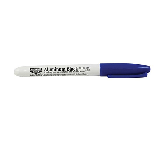 Birchwood Casey Touch Up Pen Felt Tip Fast Acting Restores Aluminum Black 15121