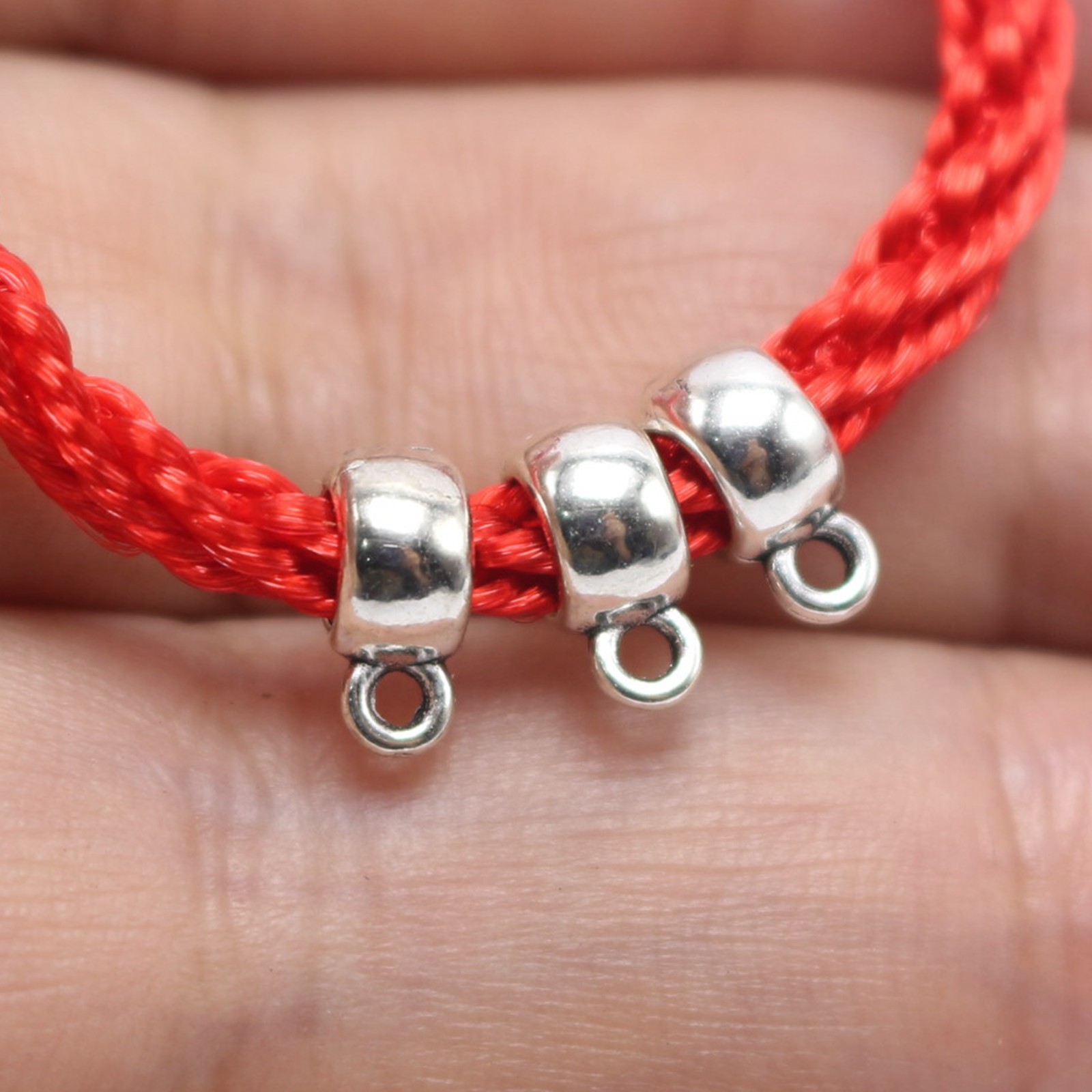 50 Tibetan Silver Smooth Bails 12X8mm Charm Beads Craft Pendant Hanger Links