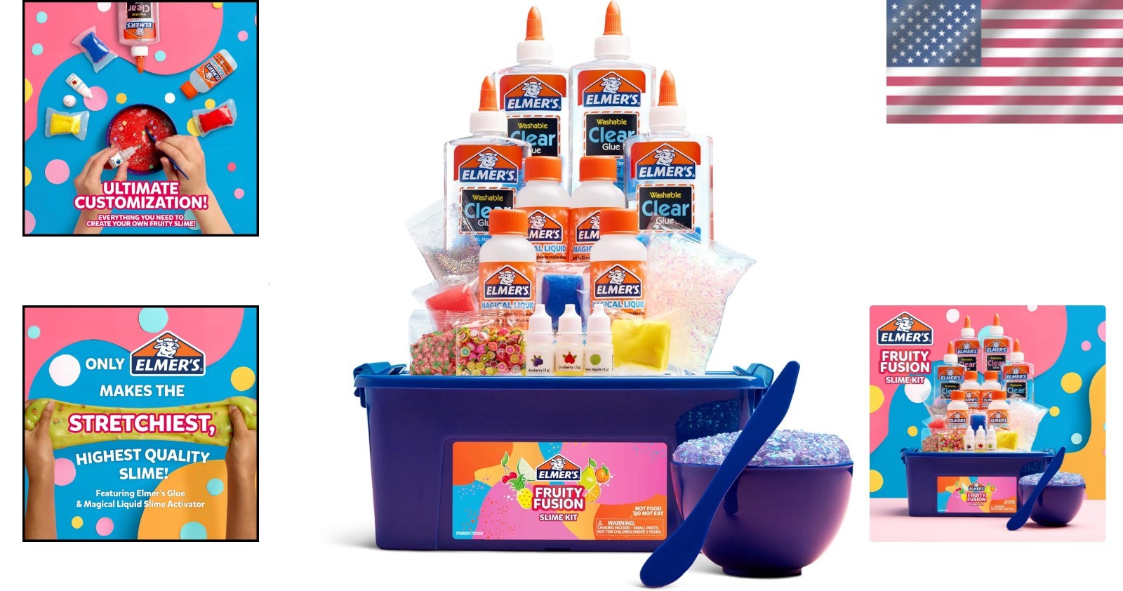 Fruity Fusion Slime Making Kit – Non-Toxic Fun for Kids with Scents & Colors