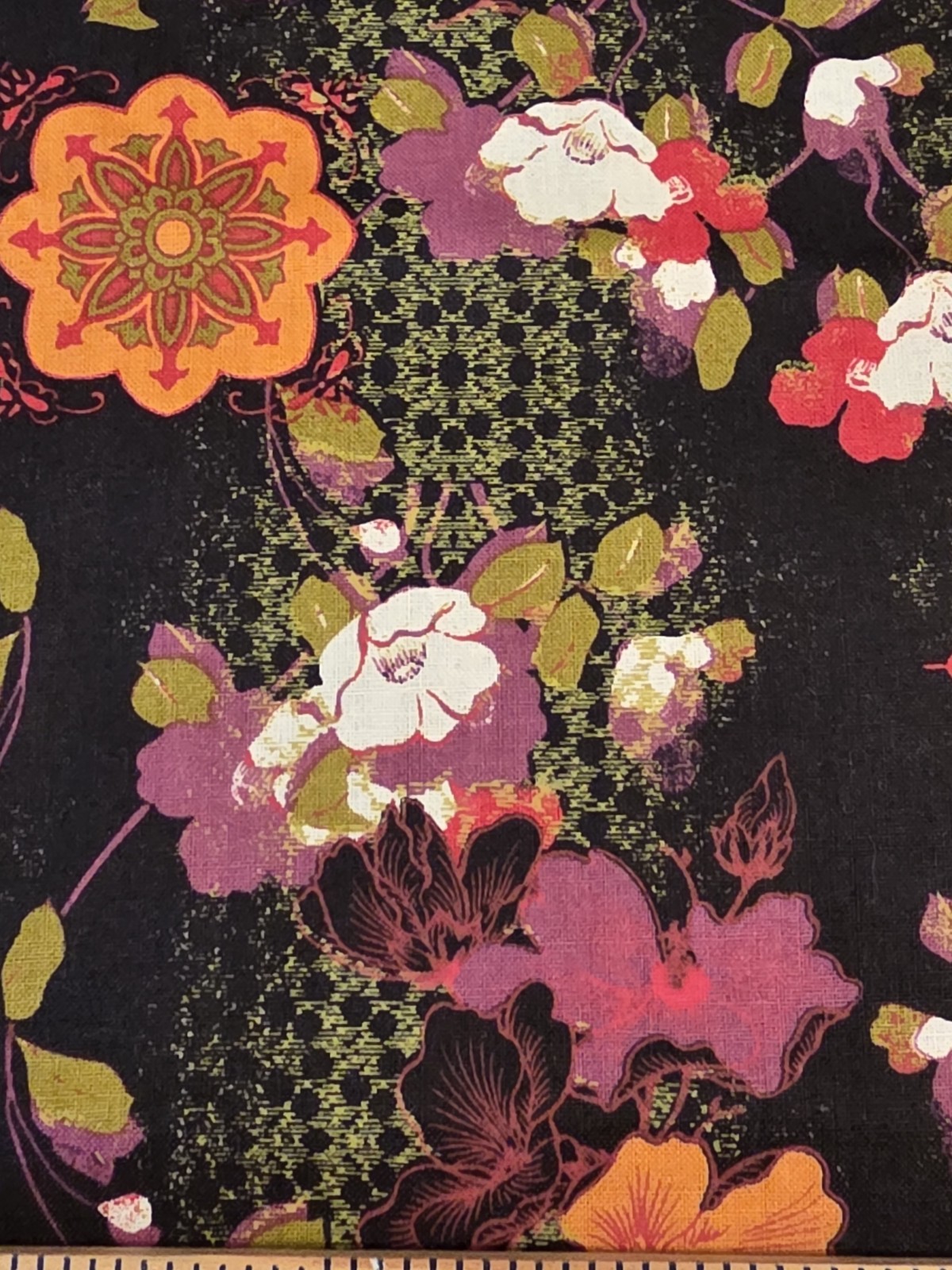 David Textiles Cotton Floral Abstract Theme, 4 Yds, $3 Per Yd