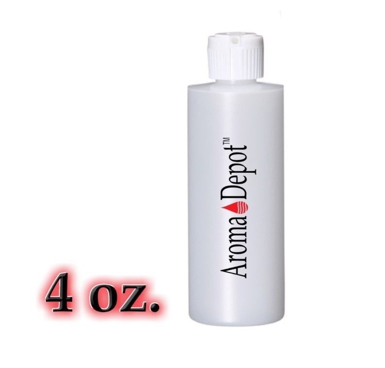 4oz HDPE Plastic Cylinder Flip Top Bottle w/ Poly Top Dispensing Caps 1 to 24