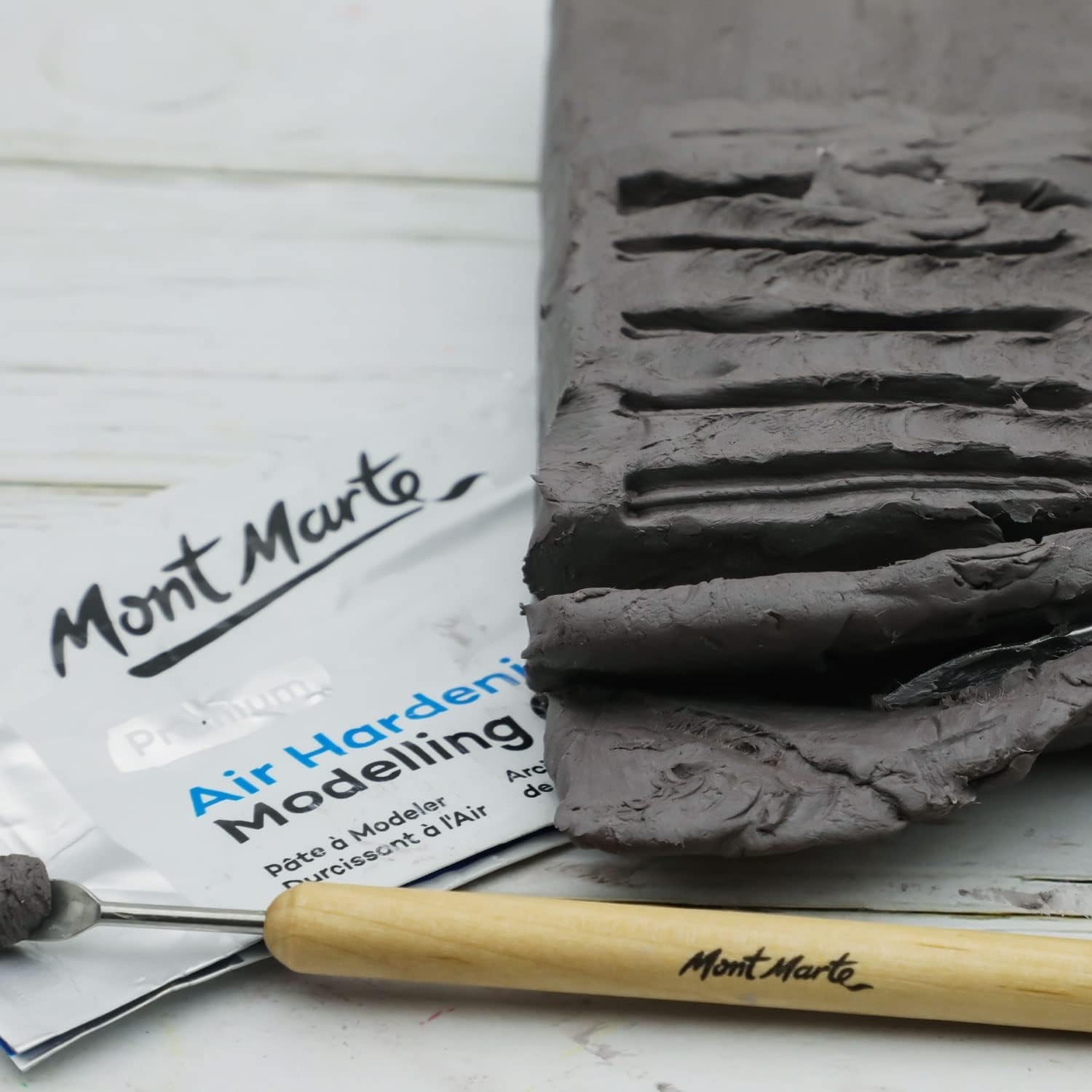 Grey Air Hardening Modeling Clay 500g 1.1lb Dries in 24 Hours