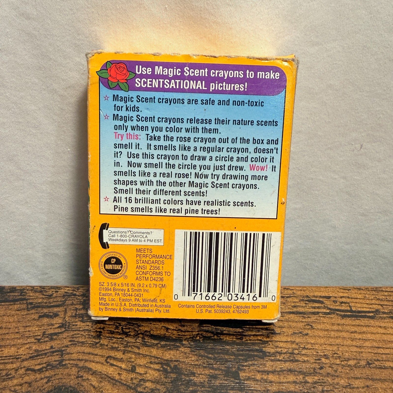 Crayola Magic Scent Crayons 16 ct Vintage 1994 used condition-see description