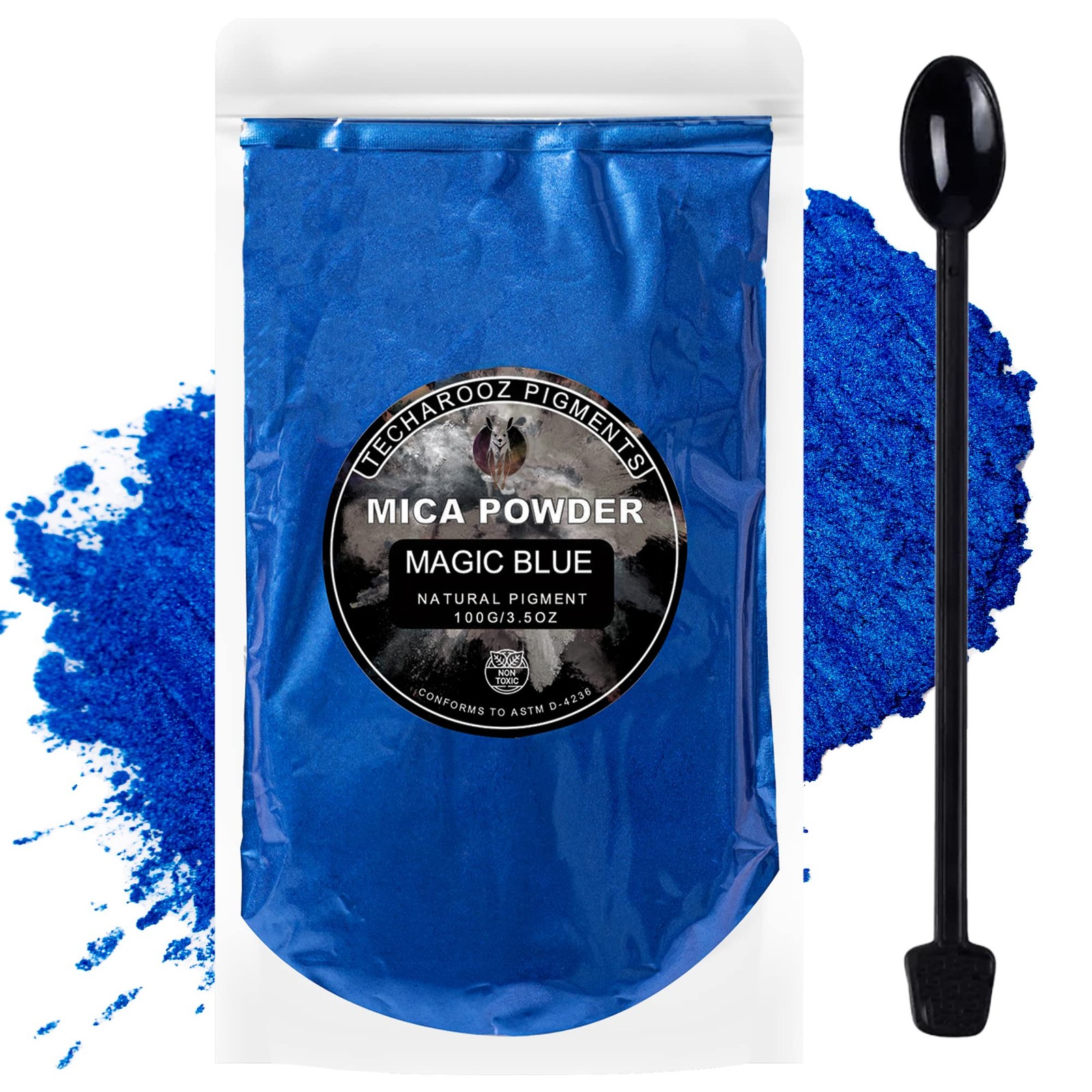 Magic Blue Mica Powder for Epoxy Resin 100g / 3.5oz. Sealed Bag – 2 Tone Resi…