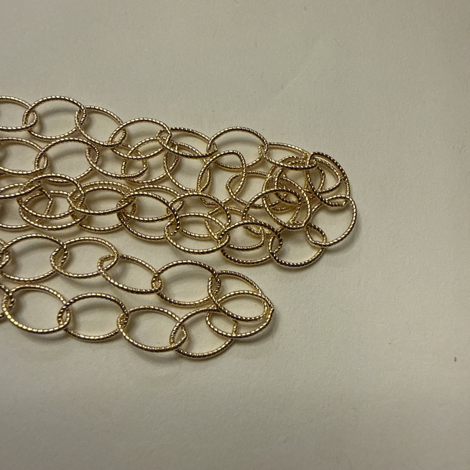 8x6mm 14kt gold filled twisted cable chain 5ft