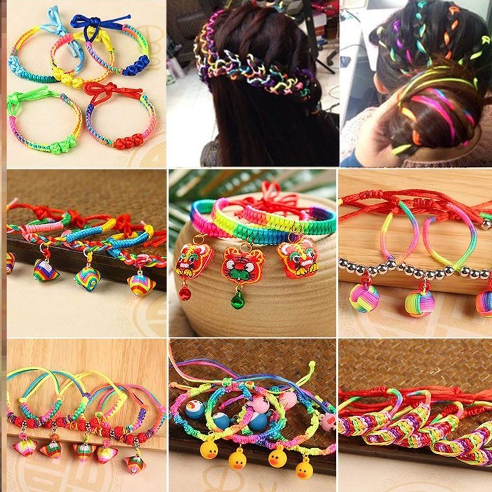 600 Yards 1mm Nylon Beading String Hilo Chino para Pulseras Chinese Knotting …