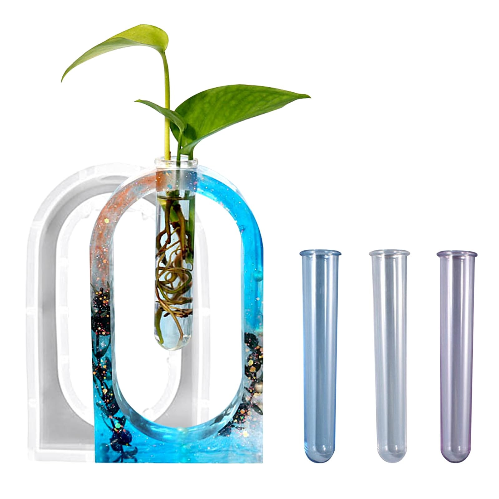 Vase Tube Resin Molds Dome-Shaped Hydroponic in Vitro,Silicone Molds for Vase…