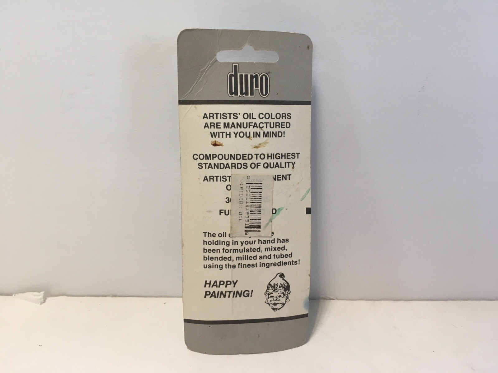 Duro Artist’s Oil Color 1.25 oz 37 ml Viridian Green Vtg NOS