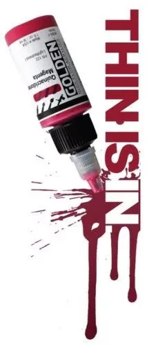Golden High Flow Acrylic Ink / Liquid Fluid Paint 10 x 1 oz Set, FREE SHIP