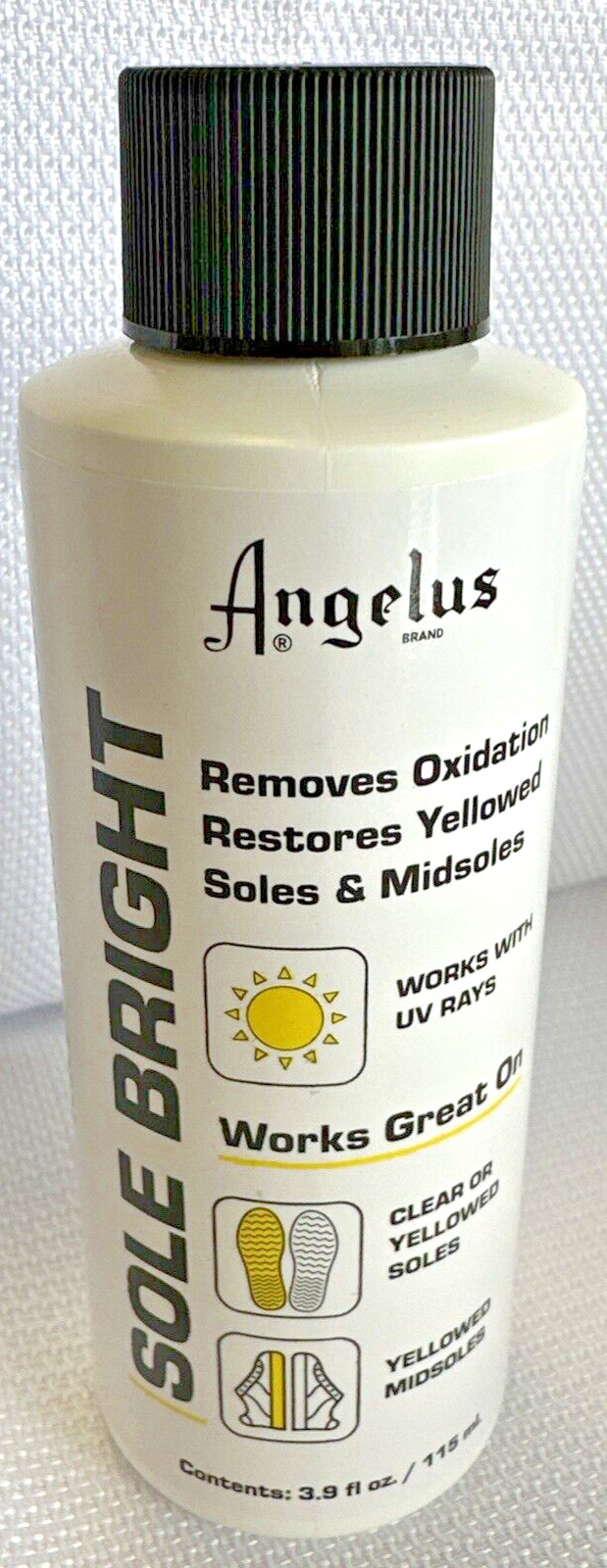 Angelus Sole Bright Removes Oxidation Restores Yellowed Soles & Midsoles 4oz