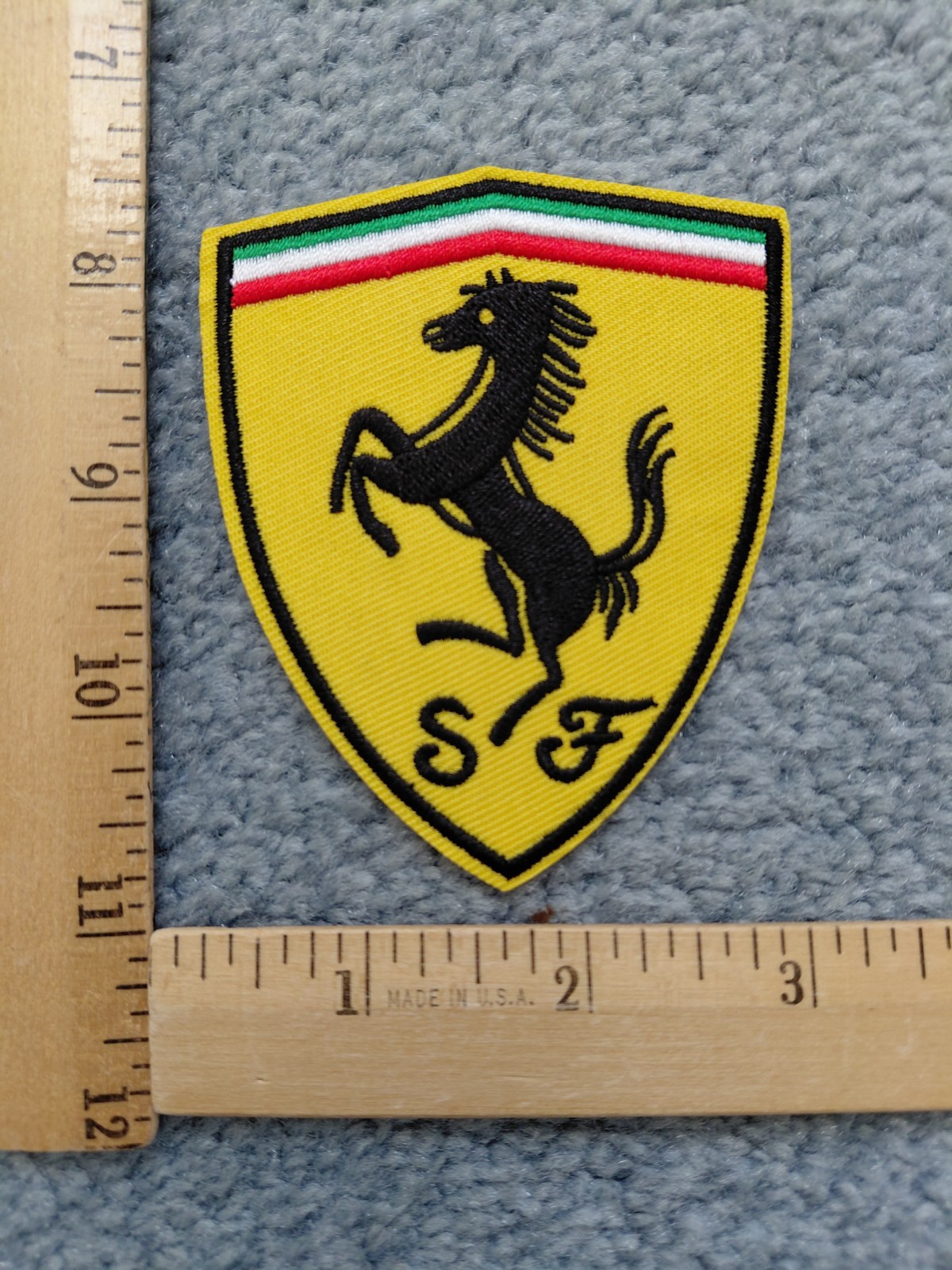 1 FERRARI CAR AUTO IRON ON PATCH free shipping