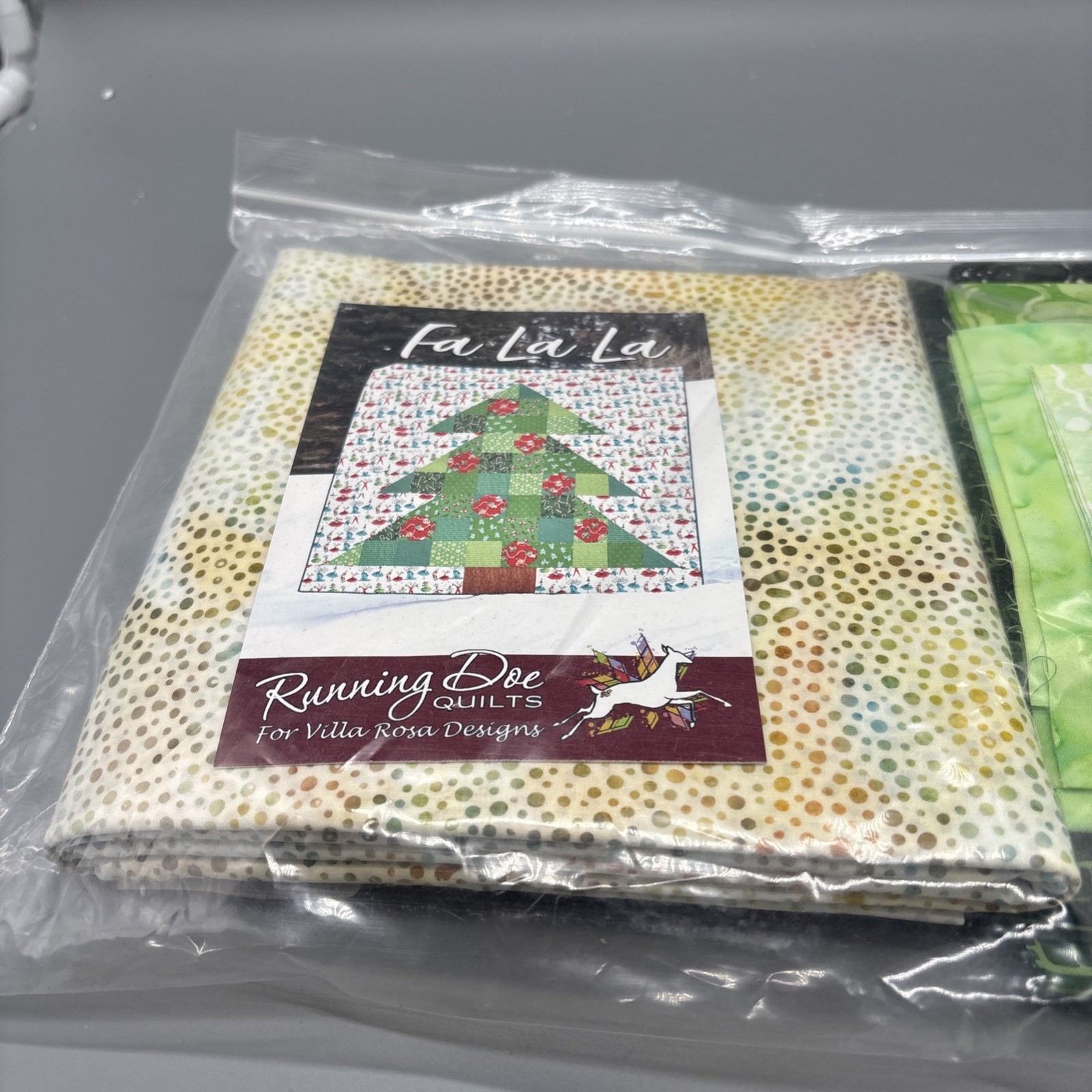 Fa La La La Quilt Kit The Fiber logs Lab Running Doe Quilts Villa Rosa Designs