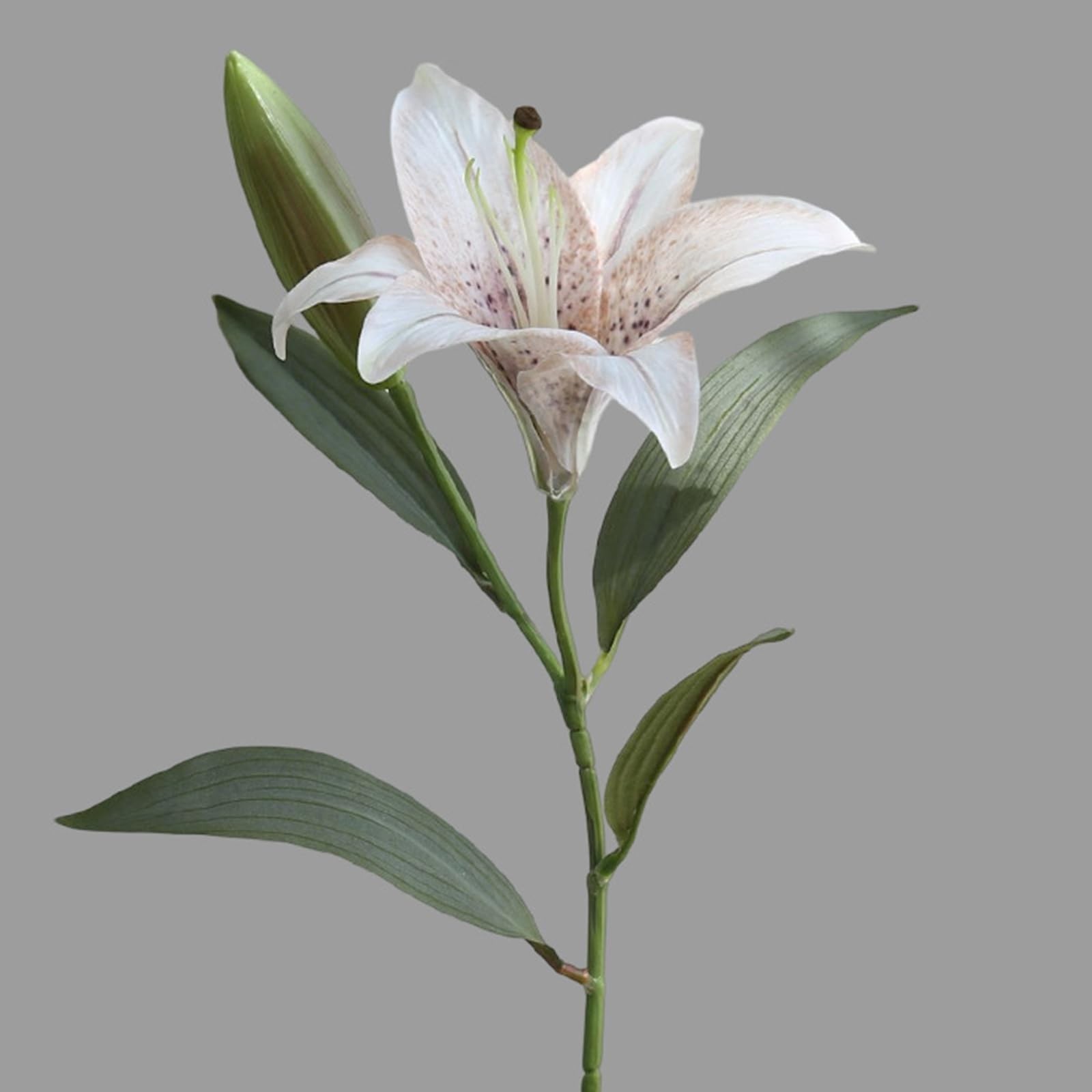 White Flower Vintage Artificial Lilies 6PCS White Lily Silk Flowers with Stem…