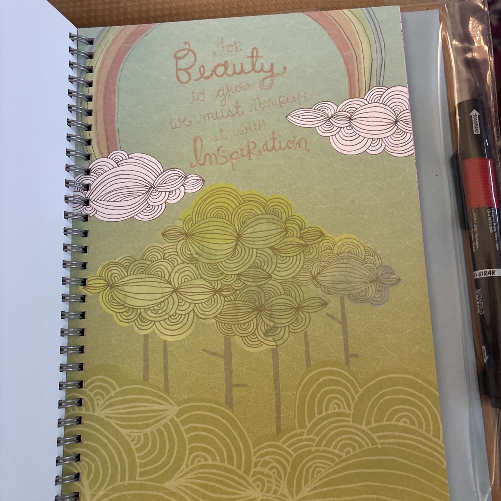 K &Co K&Company Doodle Style Smash Book 8×10 Pen Journal Scrapbook Red NEW