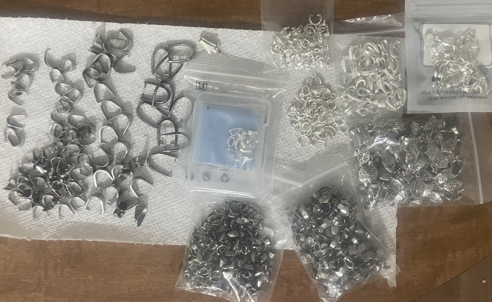 Jewelry Bails Bulk, pinch and glue on