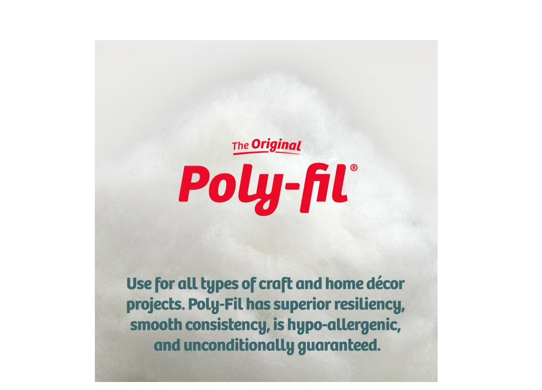 Poly-Fil Polyester Fiberfill Stuffing, 20lb Box, Bulk, by Fairfield