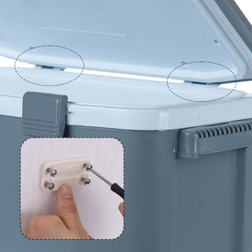 BOXOB 4pcs Cooler Hinges for Igloo, 2.32×1.26 Inch Cooler Plastic Hinges with