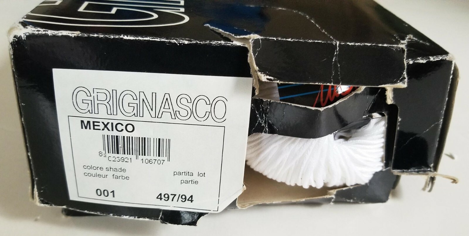 10 balls GRIGNASCO MEXICO 50 grams WHITE 100% cotton YARN made in ITALY