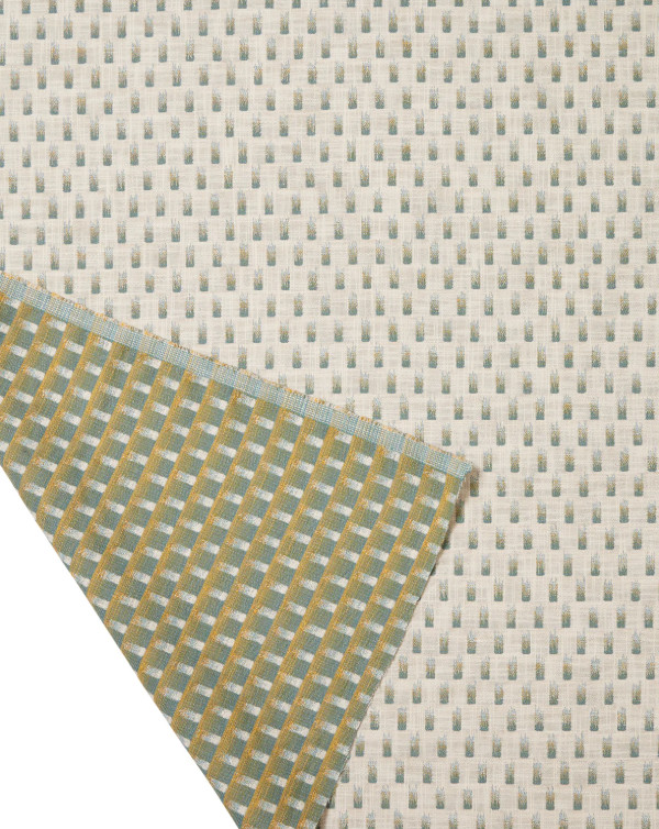 Rebecca Atwood Performance INDOOR OUTDOOR Uphol Fabric- Raindrops Green 1.50 yds