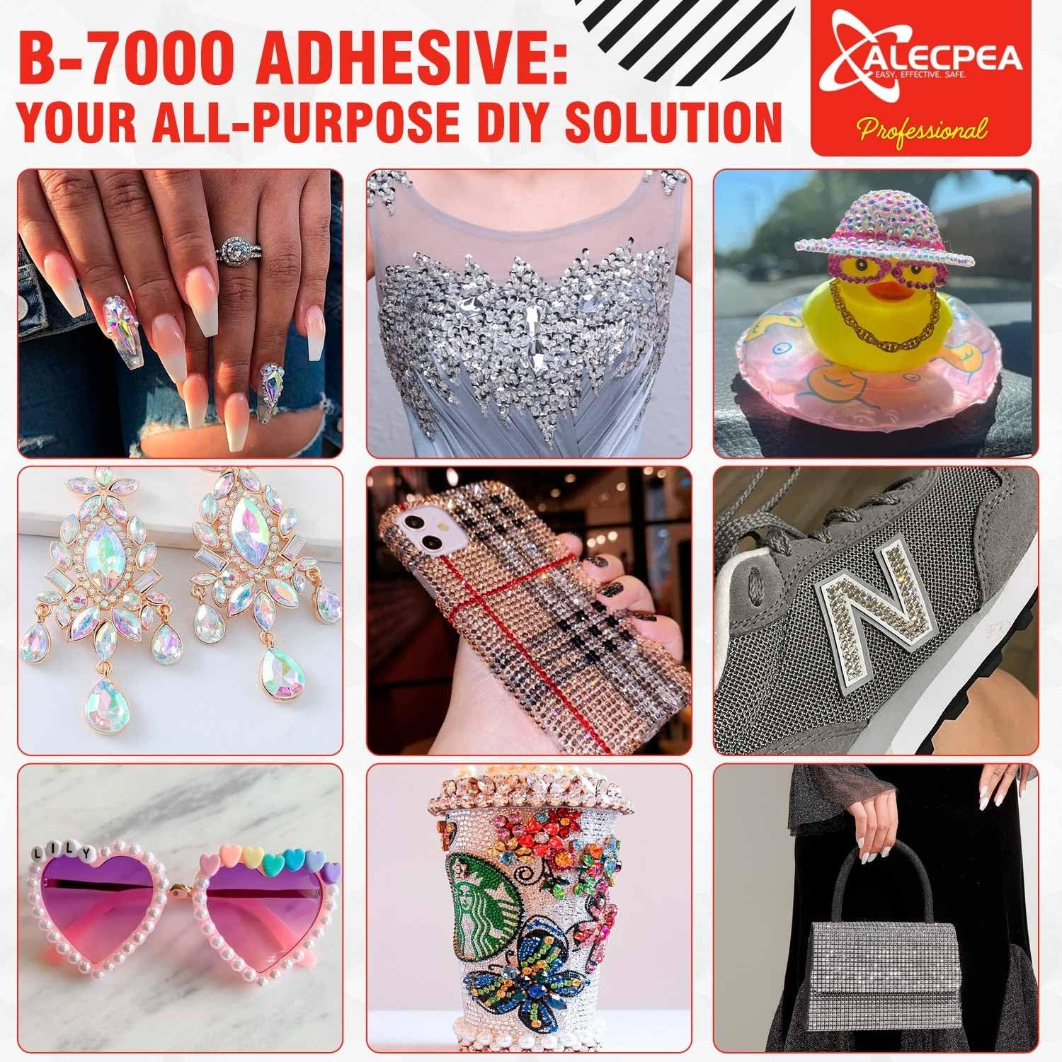 B-7000 Craft Glue for Jewelry Making – 15ml/0.5oz 2 Pack – Multi-Function B-7…