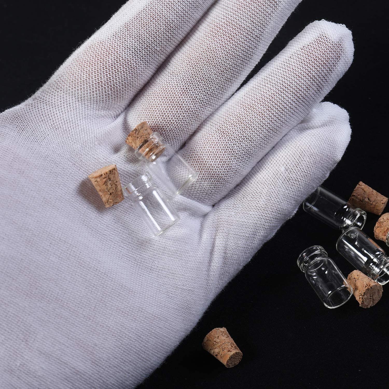 100pcs 0.5ml Mini Glass Bottle Vial Jar 10x18mm Small Container DIY Craft