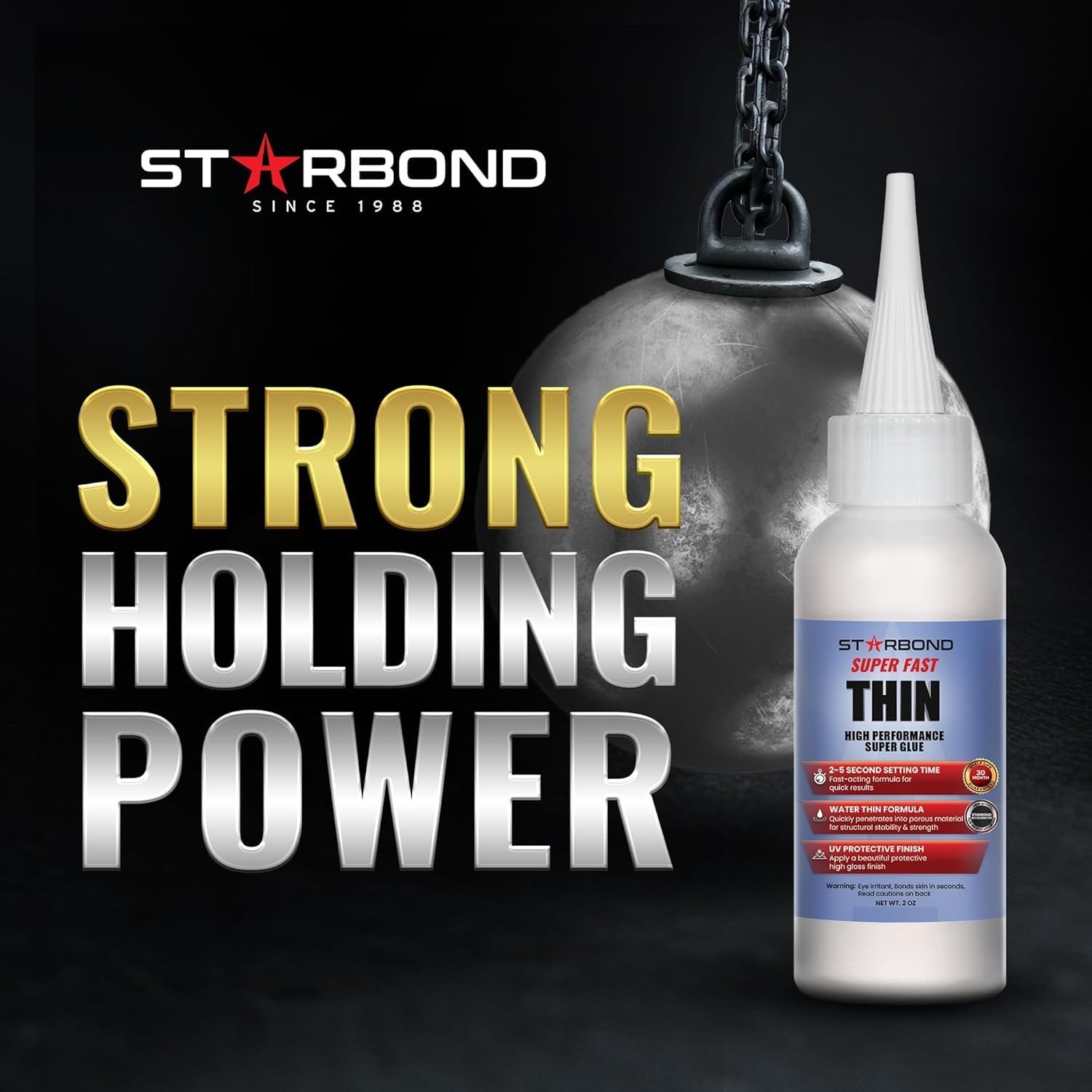 Starbond 2 oz. Super Fast Thin – Super Glue (Premium Cyanoacrylate CA Glue)