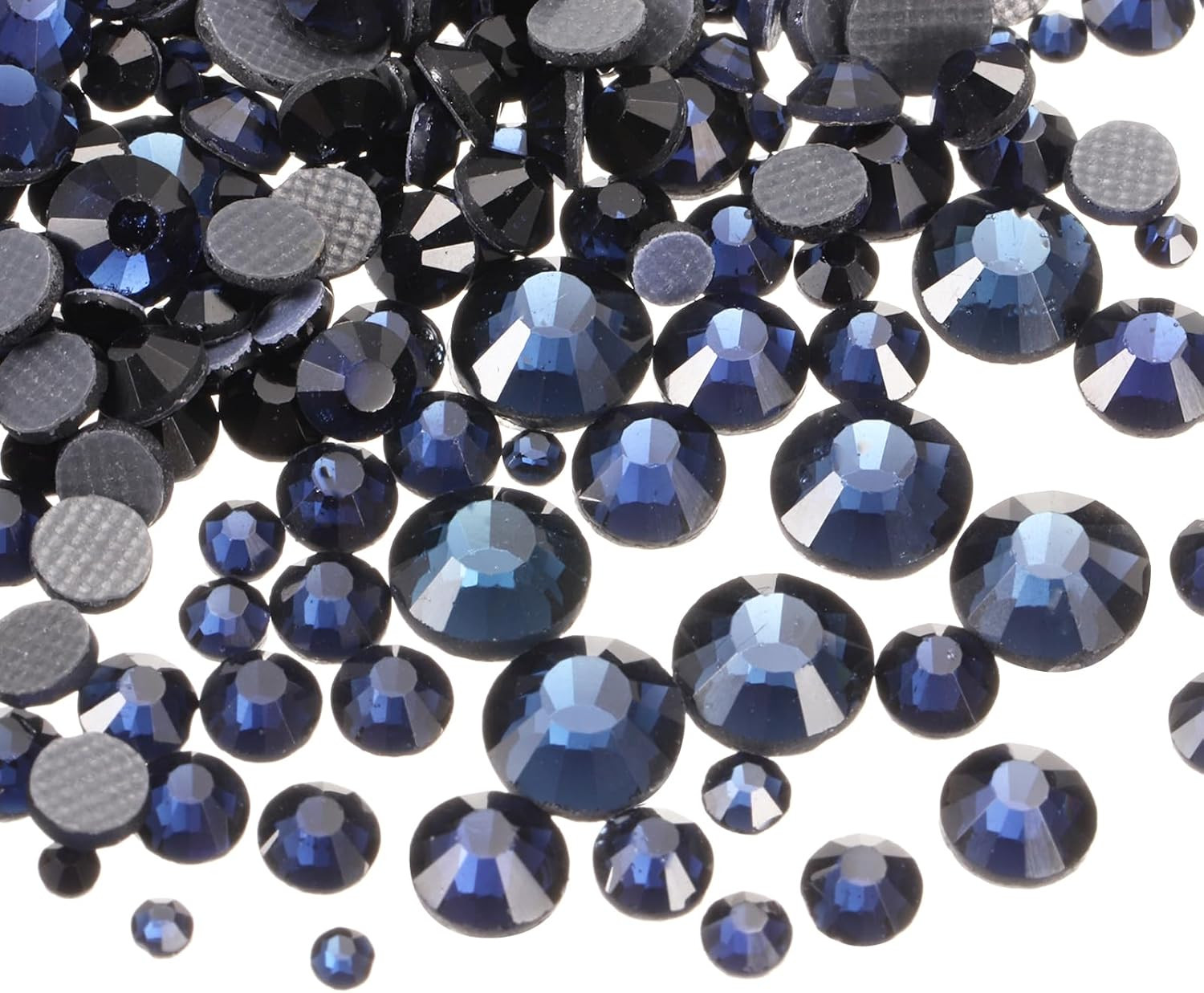 1036 Pcs Hotfix Rhinestones Flatback Crystal Glass Gems with Clear Bag Nail Art