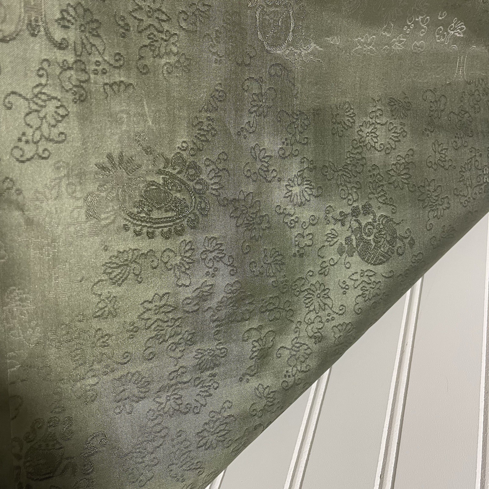SILK Olive green, FABRIC 5 Yards x 22 Inches Wide or 180 Inches x 22 Wide