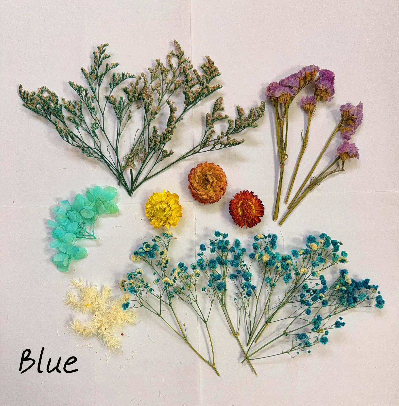 Mixed Dried Pressed Flowers for DIY Crafts, Wedding Decor, Party Favors & Candle