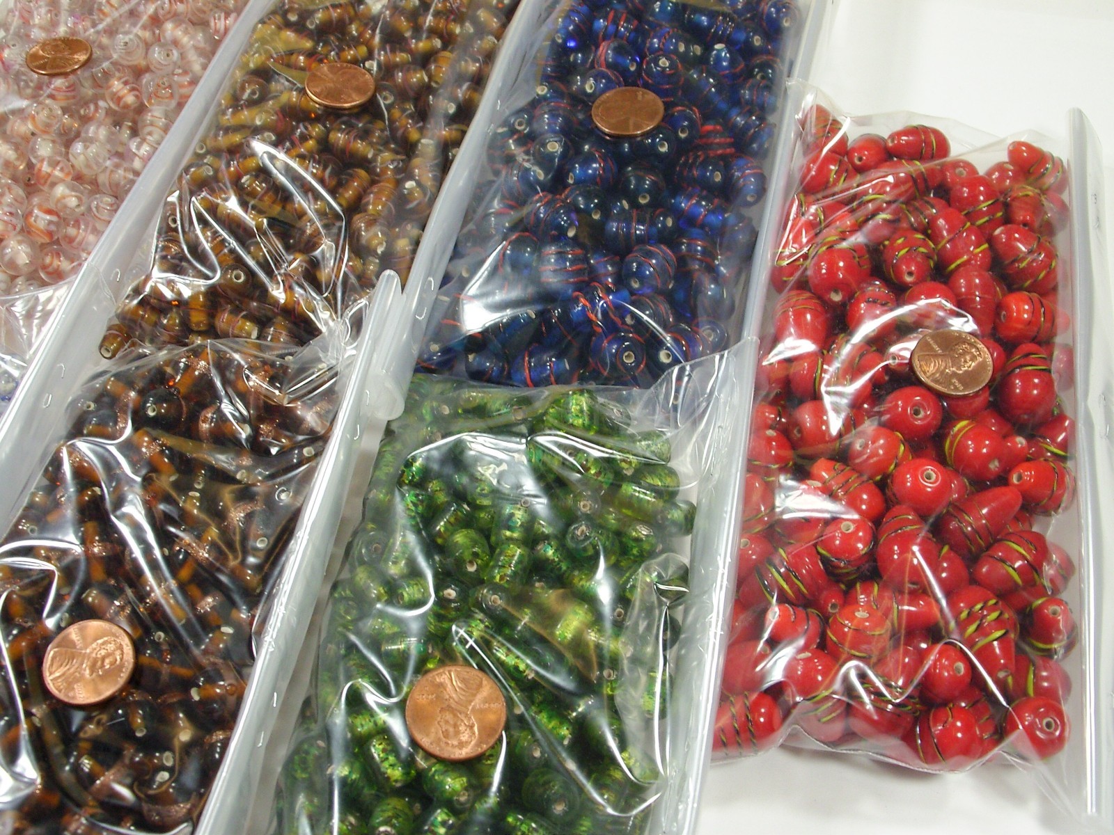 8 Pounds Assorted India Handmade Fancy Glass Beads Wholesale Bulk Lot (PK-1) ⭐