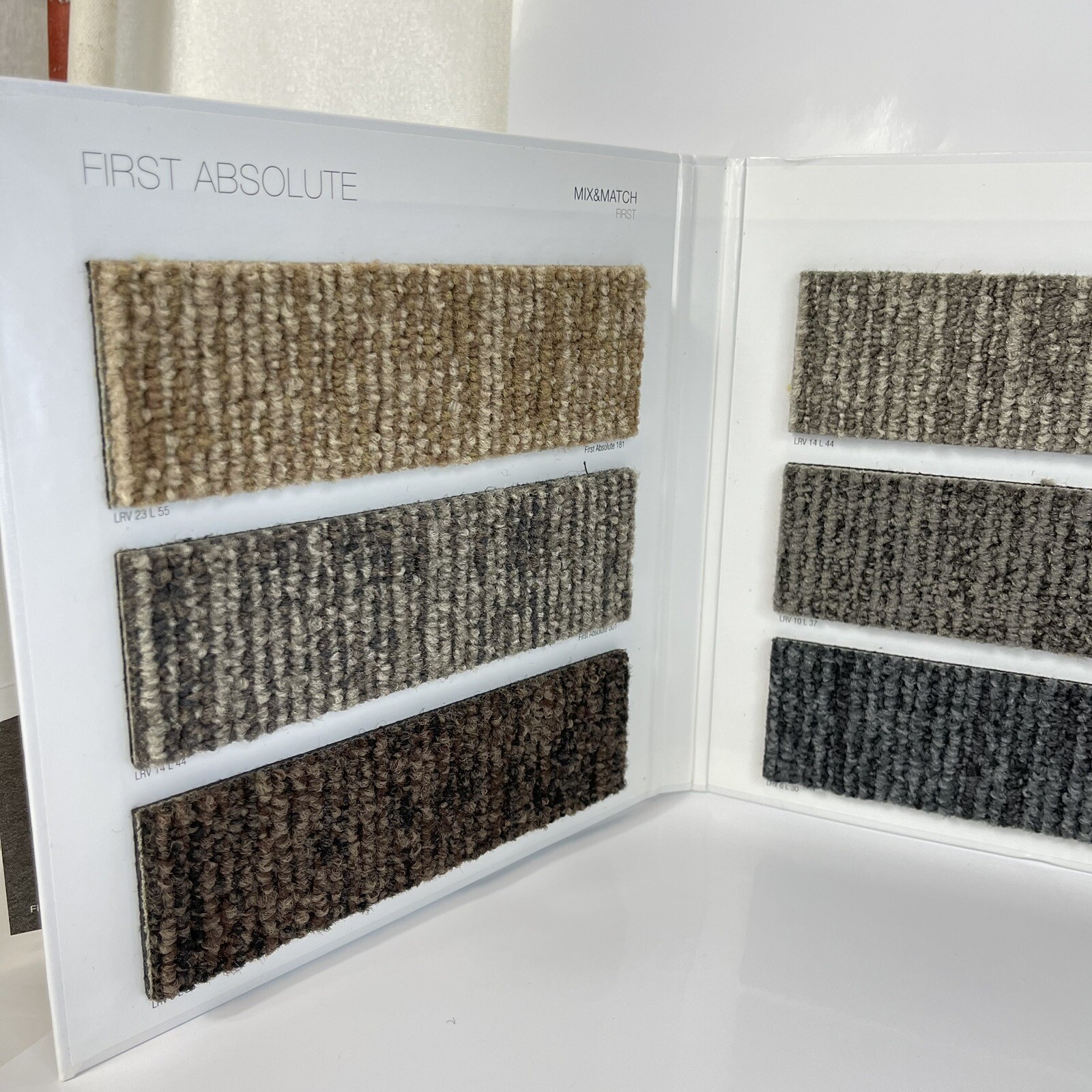 Modu Lyss Absolute Carpet Sample Book 12 Textured Mini Rug Craft Dollhouse 6.5″