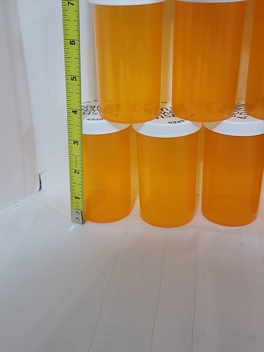 Lot Of 25 Empty Amber Prescription Bottles Large 3.5×1.5