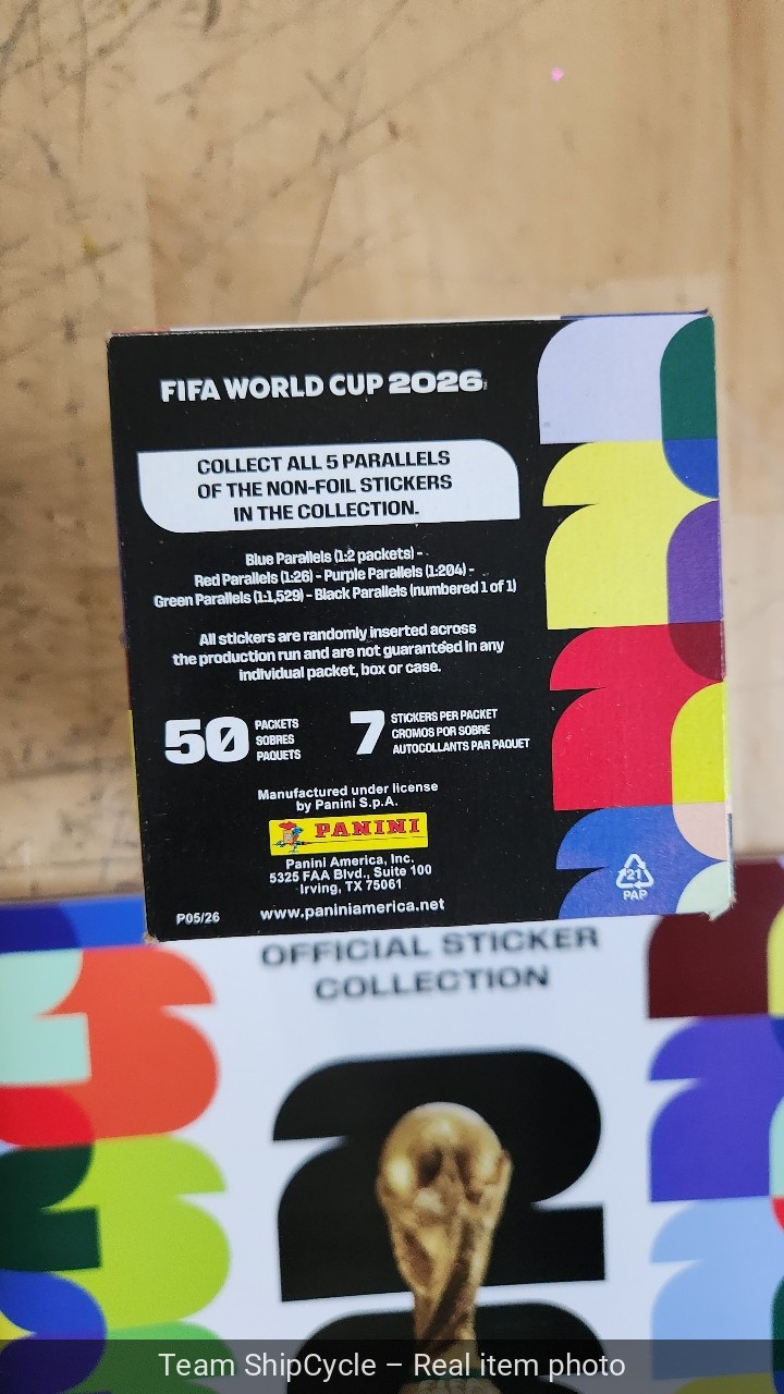 FIFA World Cup 2026 PANINI Stickers 50 packets Soft Cover Album PRESAL G1N
