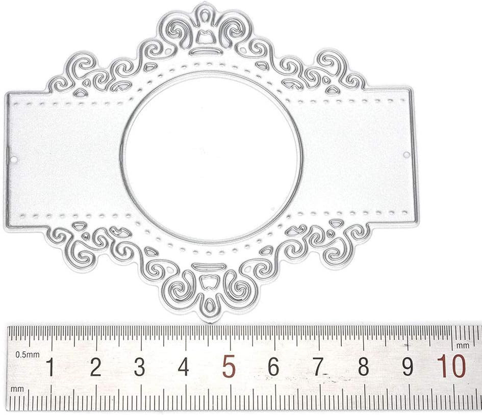 DIY round Lace Mirror Carbon Steel Metal Embossing Cutting Dies Stencils Templat