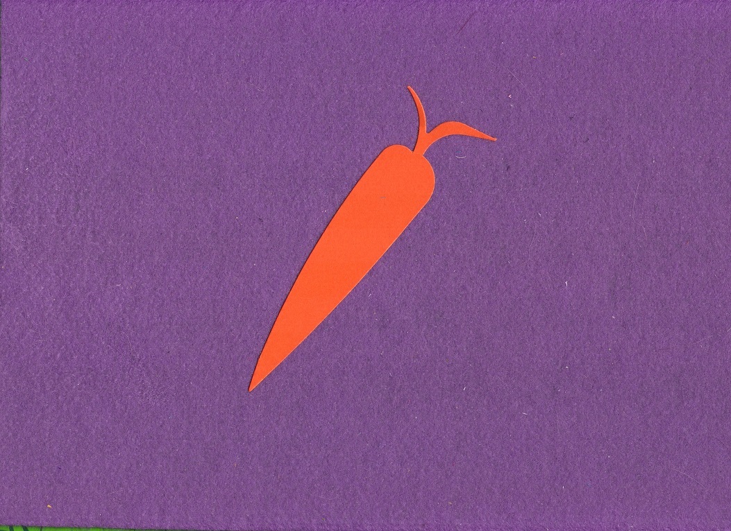 CARROT die cuts scrapbook cards