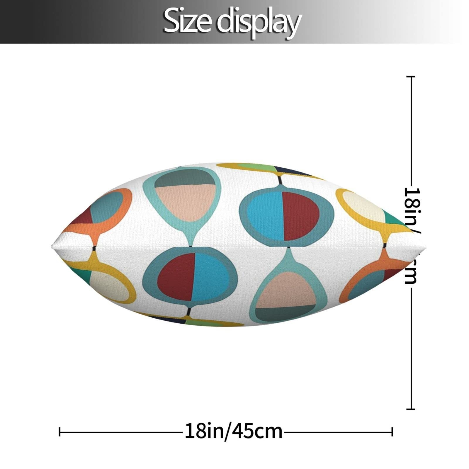Mid Century Modern Square Pillow Case Throw Pillow Covers Decorative Pillowca…