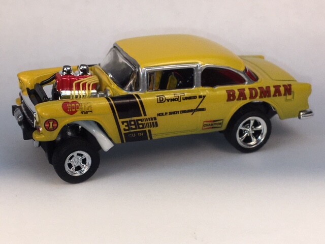 55 Chevy Gasser Badman Water Slide Decals 1:64, 1:43, 1:32, 1:24 or 1:18 scale