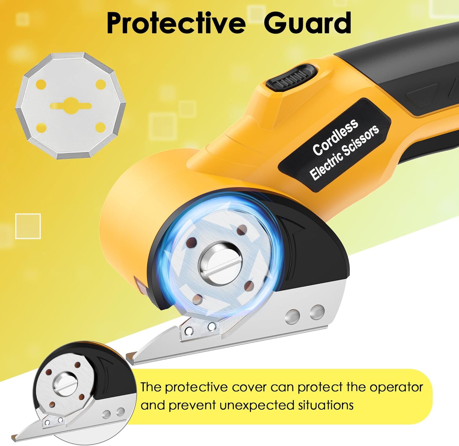 Cordless Electric Scissors, 4V Cardboard Cutter,Box Cutter Fabric Scissor Cutter