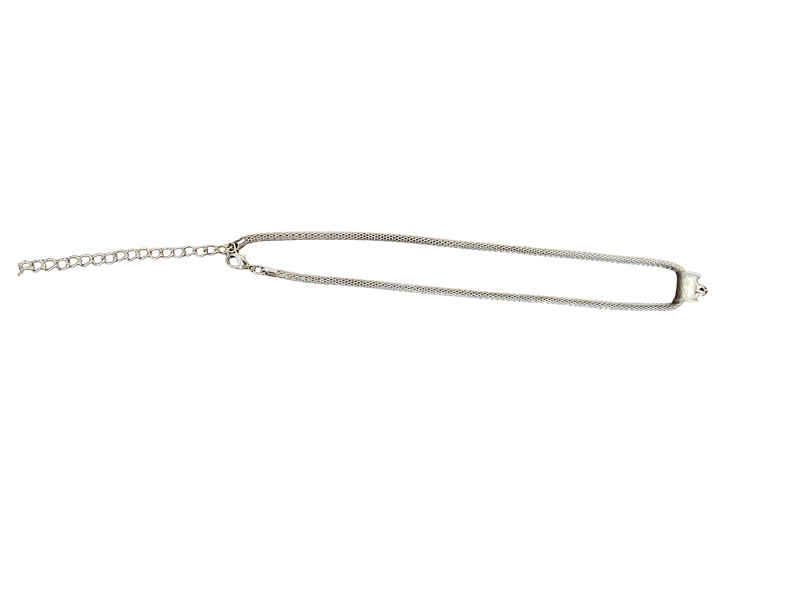 B02. “Pink Starlight Heart”, AA Silver Plated Necklace.