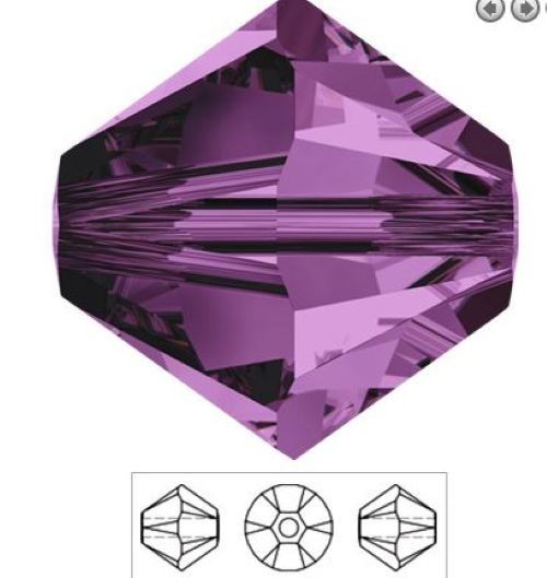 Swarovski 4mm Crystal Bicone 5301/5328 Beads Open Packs – Select Color/Q’ty