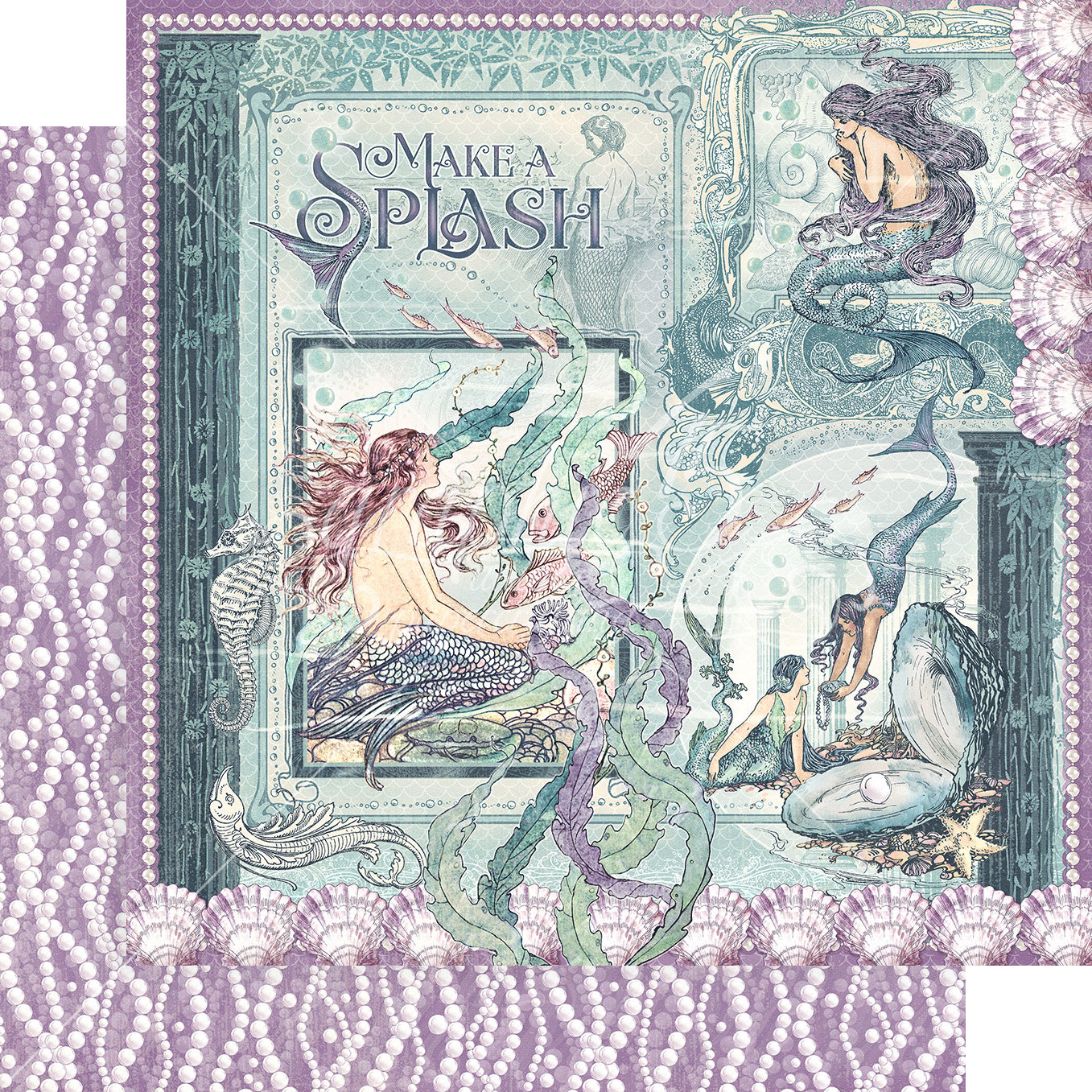 GRAPHIC 45 MAKE A SPLASH TRIFOLD WATERFALL FOLIO ALBUM KIT VOL 6 2023