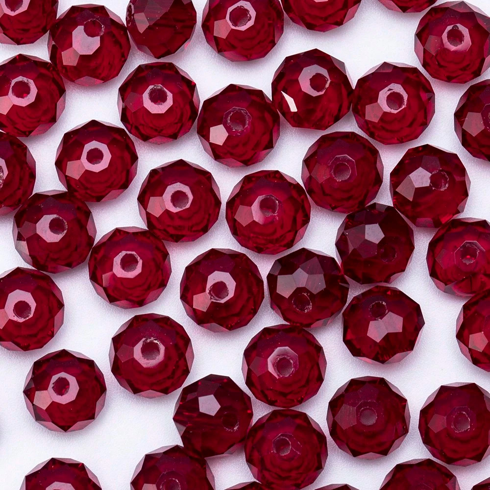 60pcs Faceted Crystal Beads Clear 8mm Glass Bead for DIY Bracelet Jewelry Making