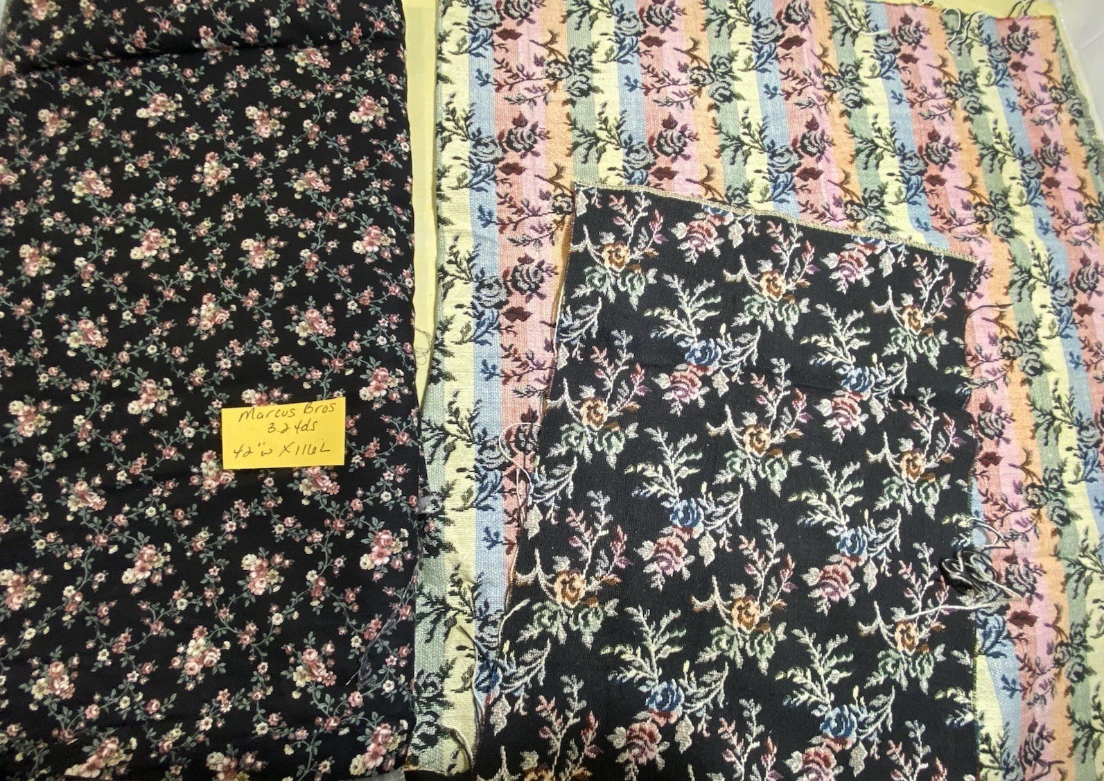 Vintage To Modern 11lb Lot Cotton Fabric Yards~Pieces~Panels Country Cottage