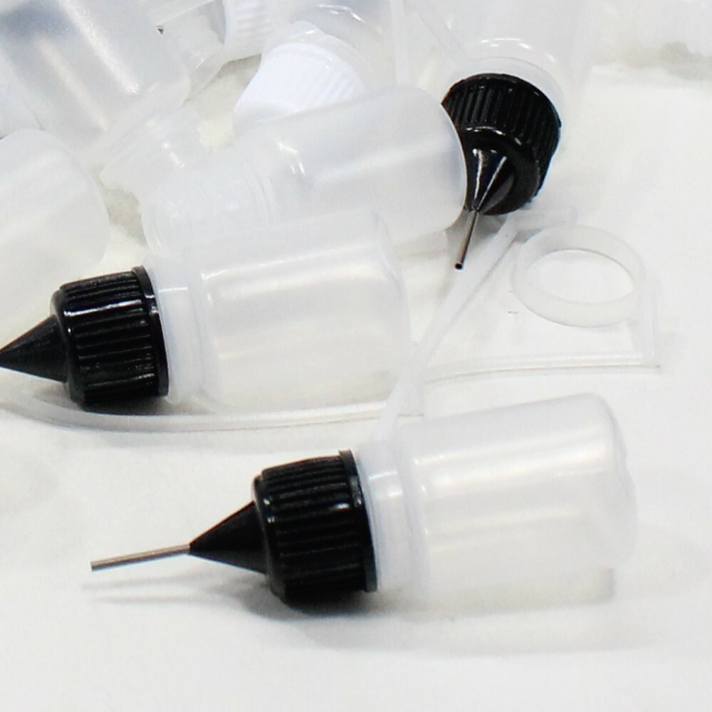 Plastic Dropper Bottles with Precision Metal Needle Tip 5 ml /0.17oz – Bulk Lots