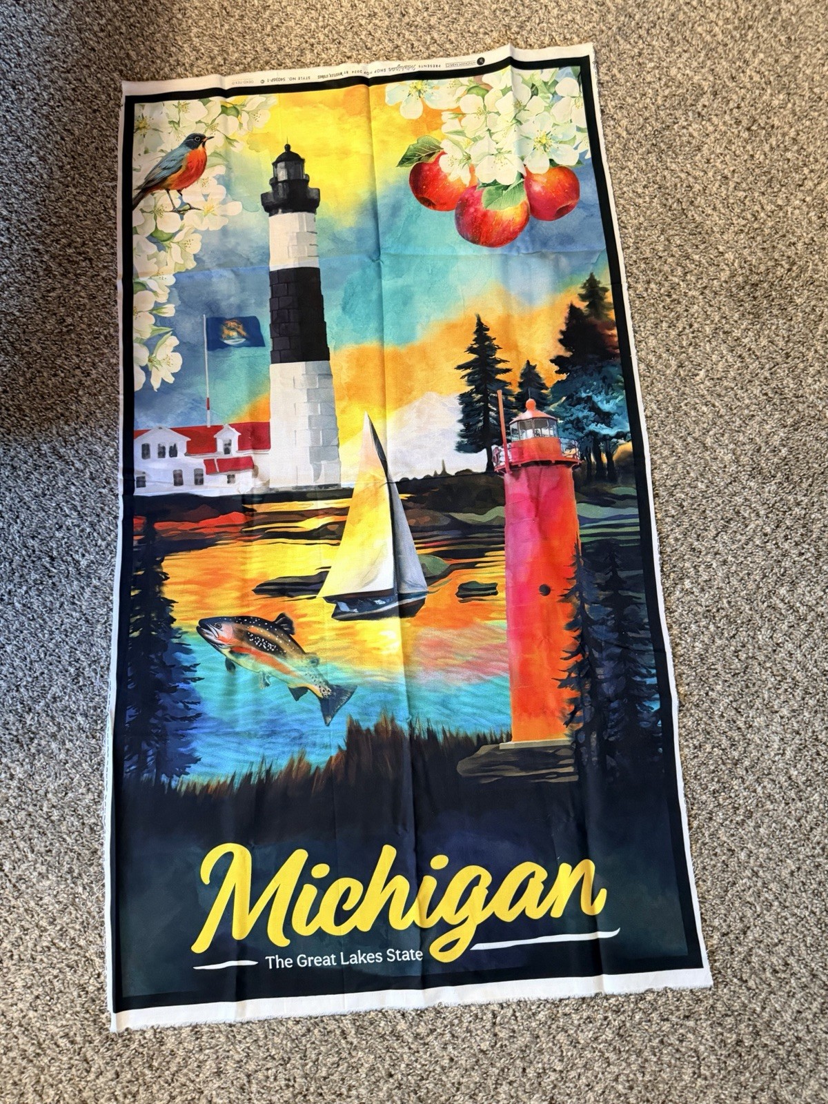 2024 Michigan Shop Hop Lighthouse Panel