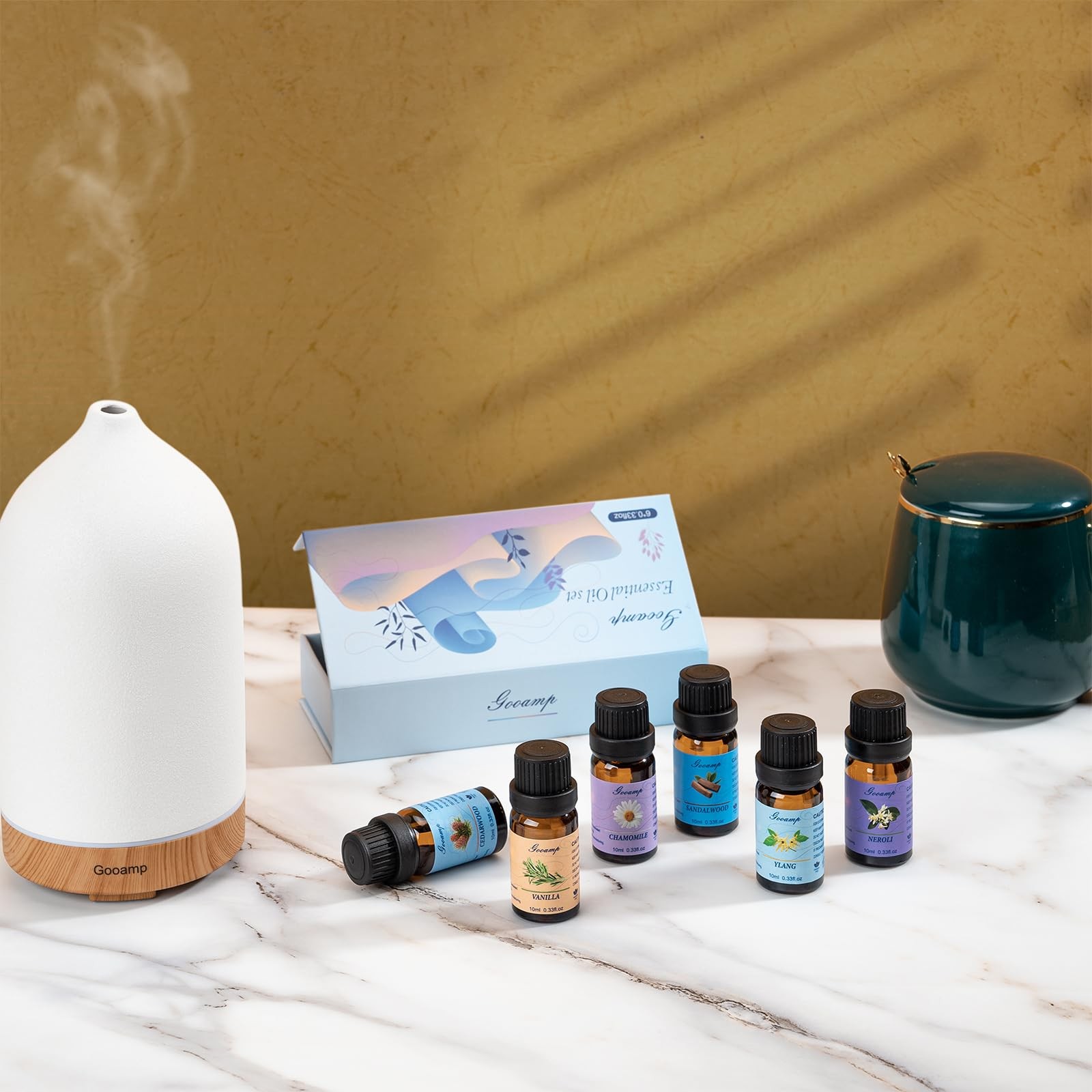 Essential Oils Set-Top 6 Organic Blends for Diffusers, 0.33 Fl Oz (Pack of 6)